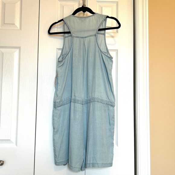NWT Lakefield&Co Tencel Vintage Denim Look Shorts Romper Size Medium - Picture 4 of 14